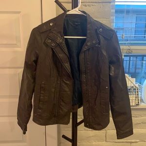 Brown Francesca’s Leather Jacket